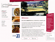 Tablet Screenshot of landgasthaus-foerster.de